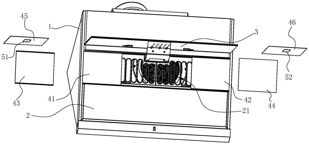 A range hood suitable for double stoves and its control method