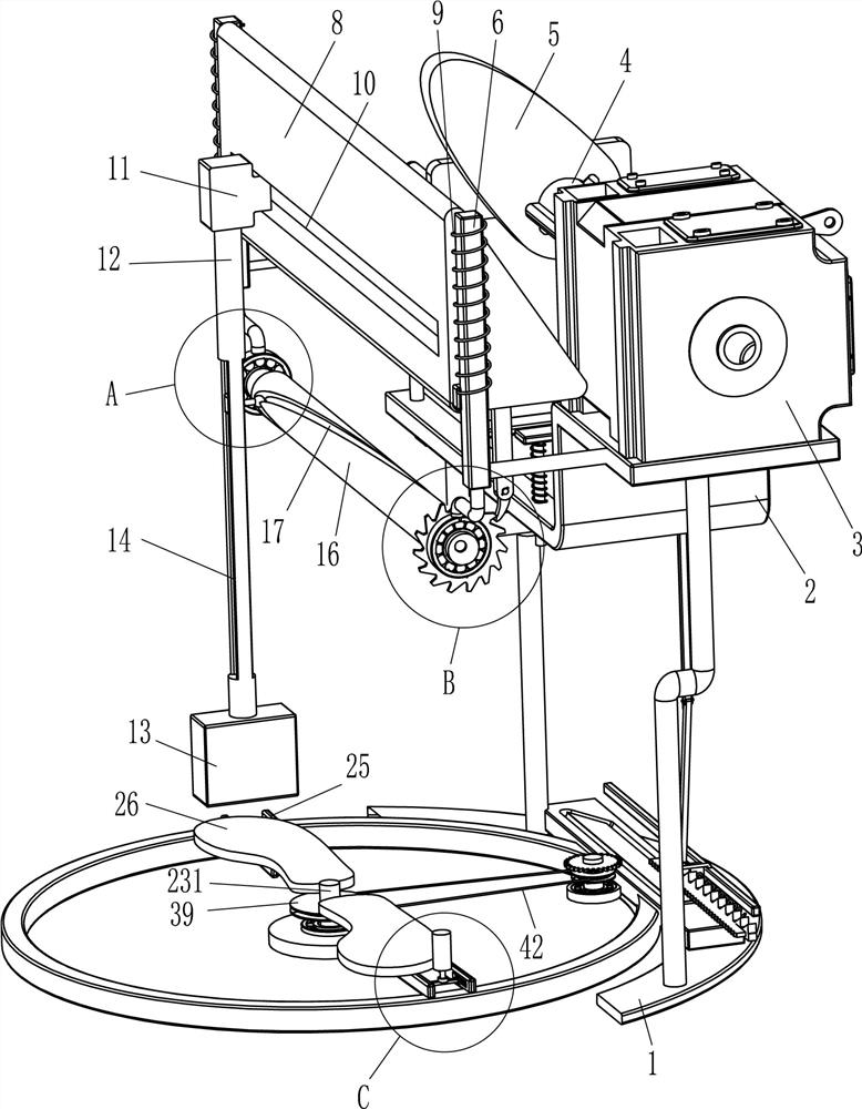 An automatic rotating and leveling device for insoles