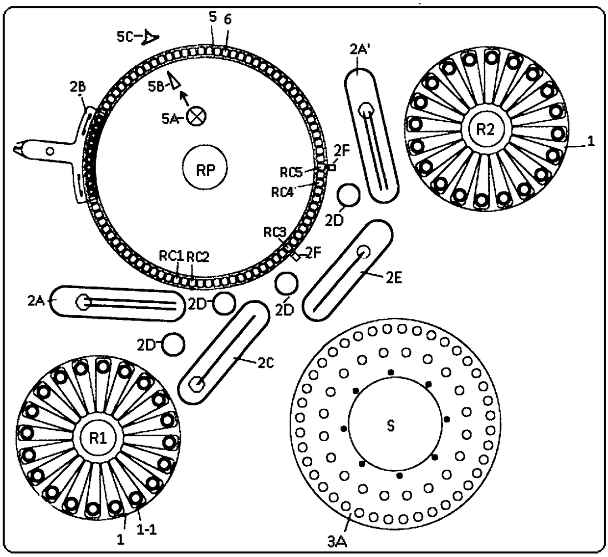 Fully automatic biochemical analyzer and method with multi-needle rotation device