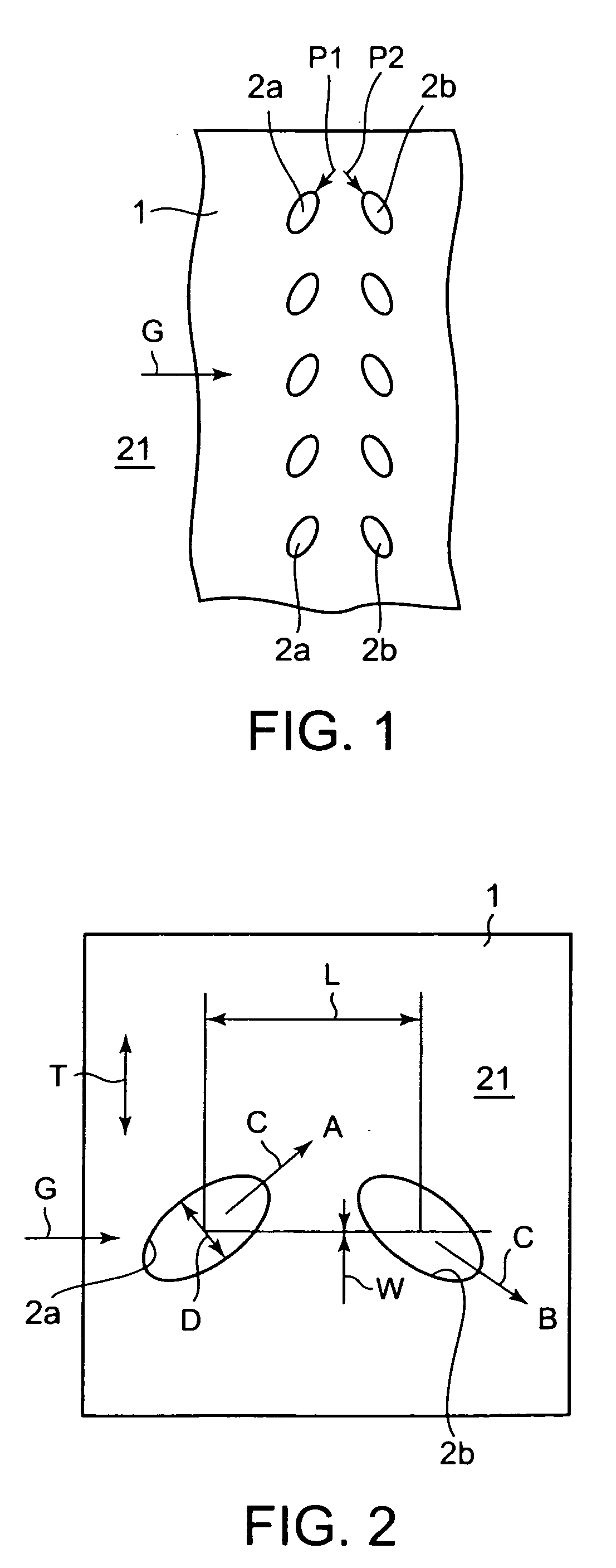 Double jet film cooling structure