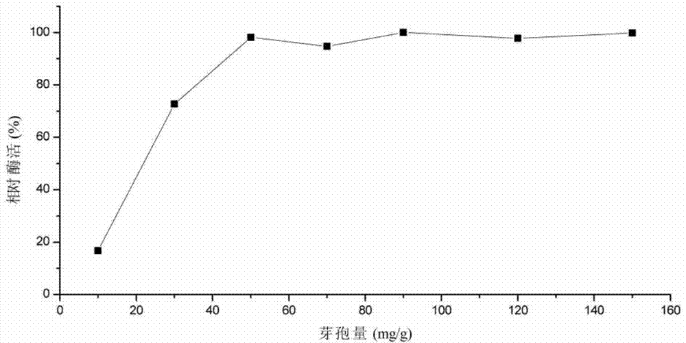 Immobilized spore laccase as well as preparation method and application thereof