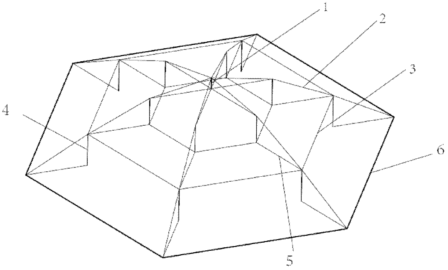 Folding cable rod dome structure