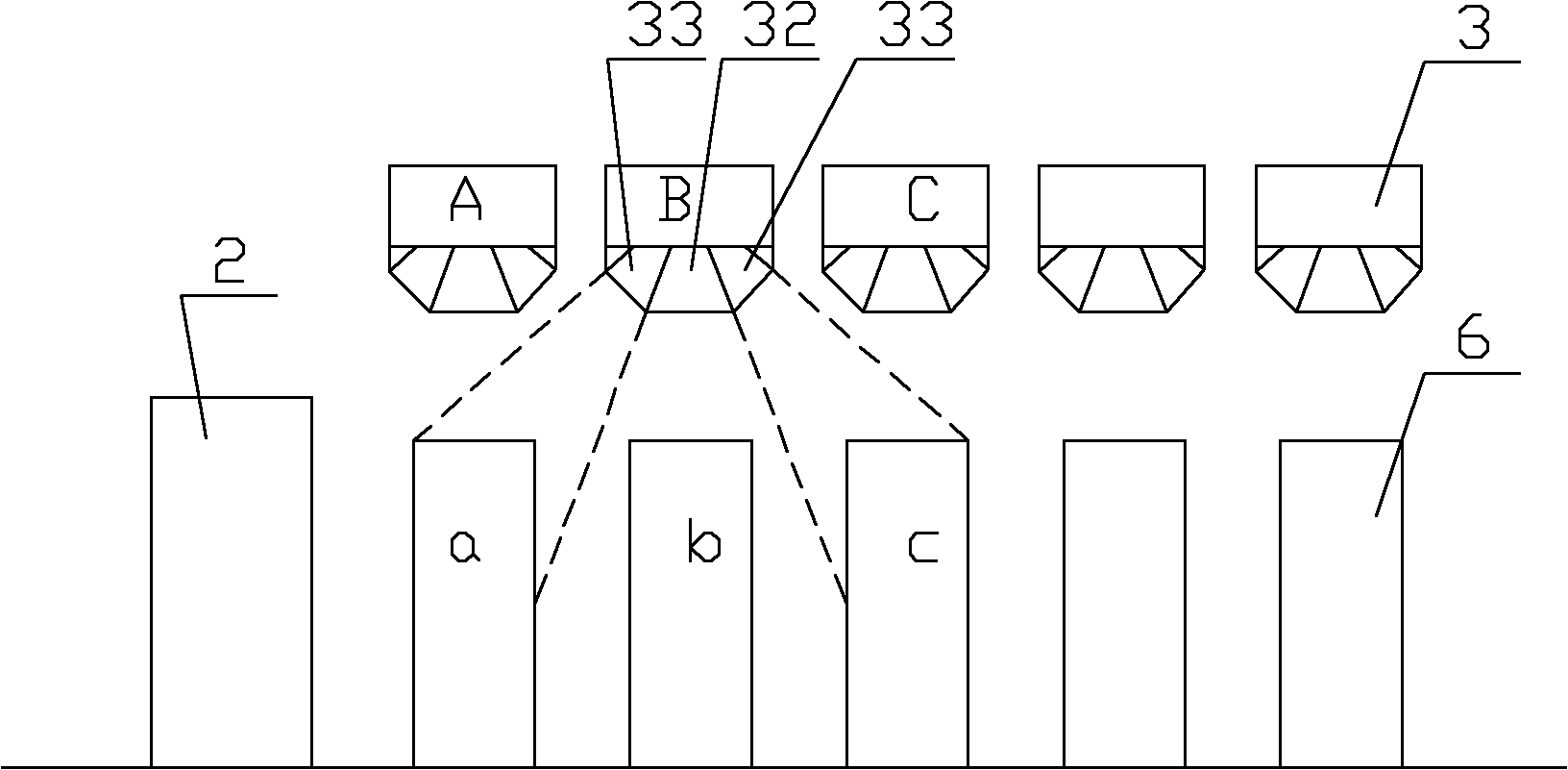 Improved structure of distributed air-conditioning system for data centre