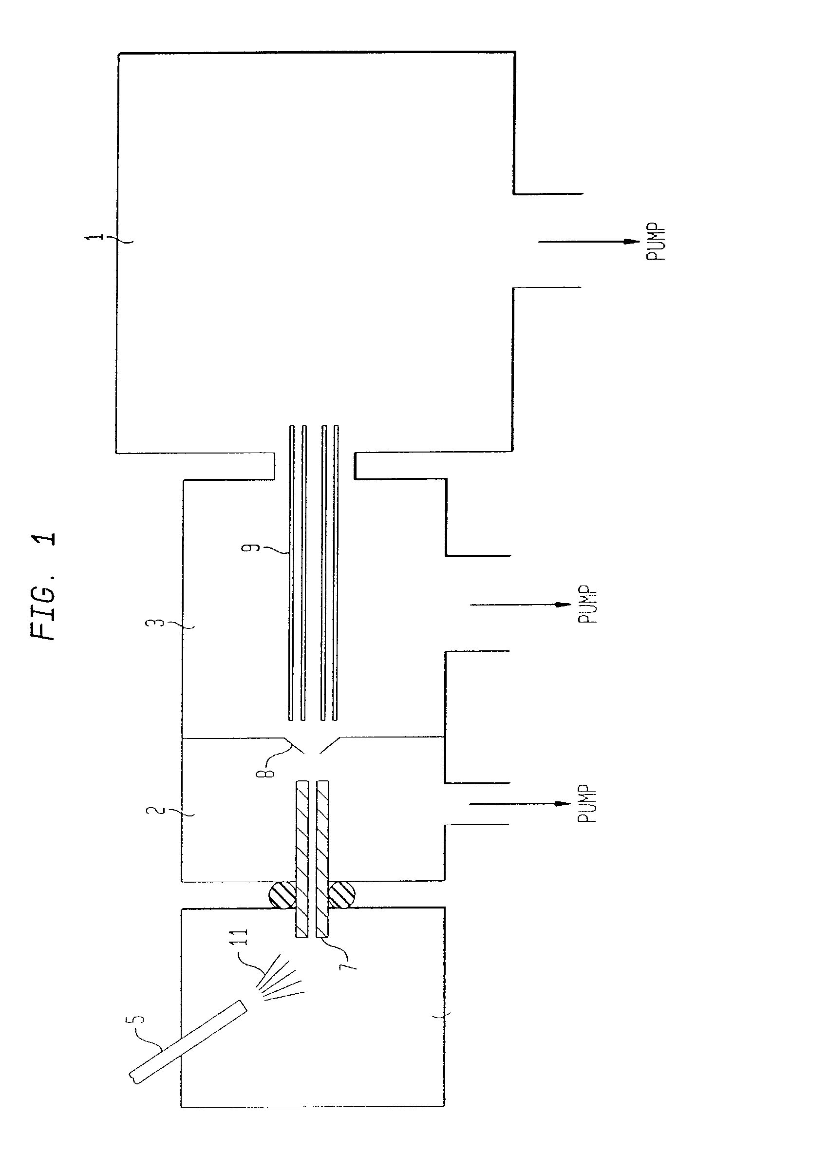 Ionization chamber for atmospheric pressure ionization mass spectrometry