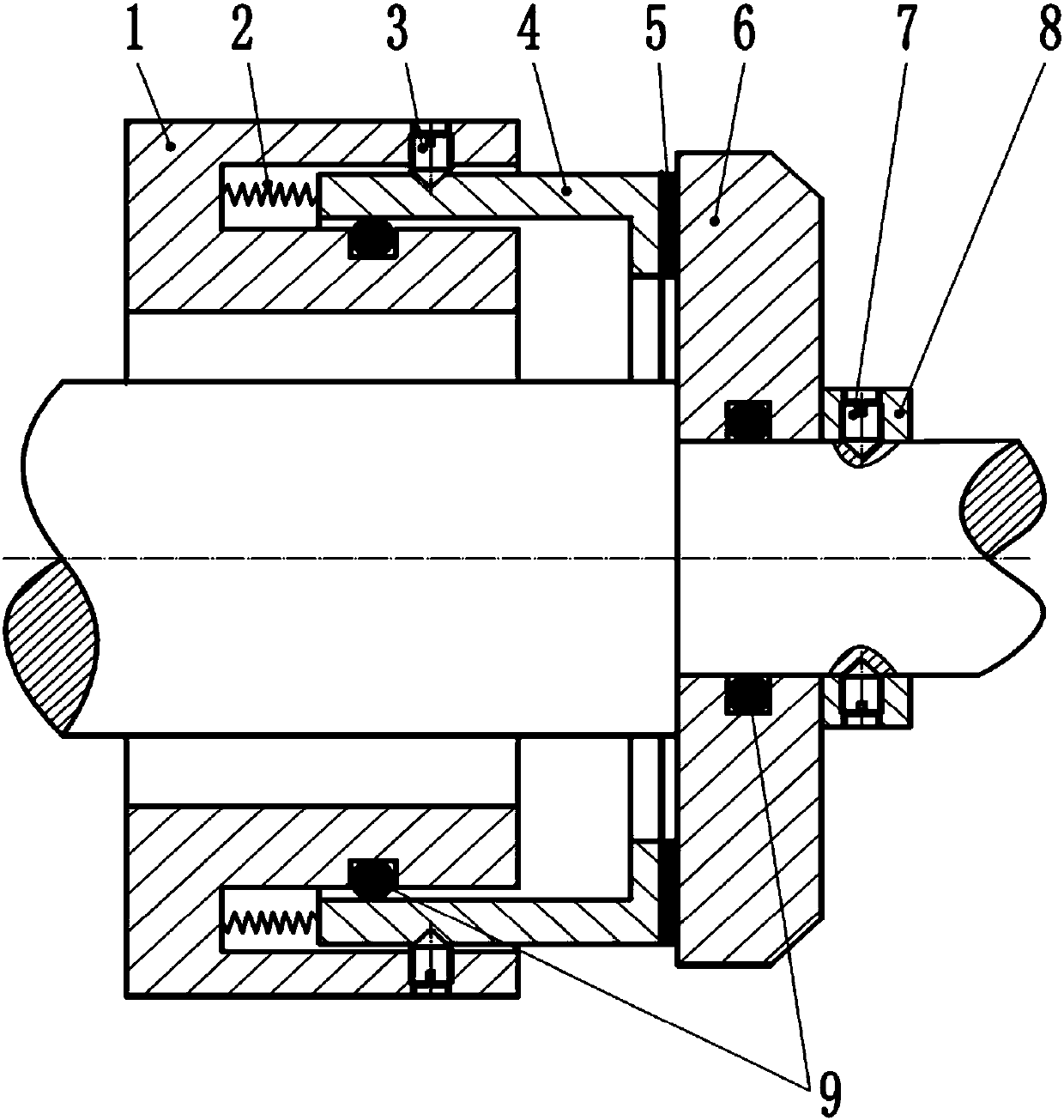 High temperature mechanical seal structure