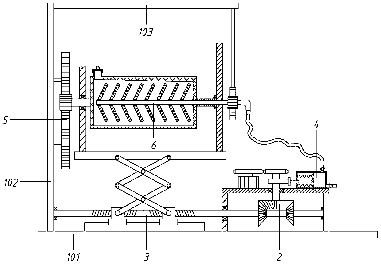 Roll cylinder turnover type steam enzyme deactivation machine for tea production