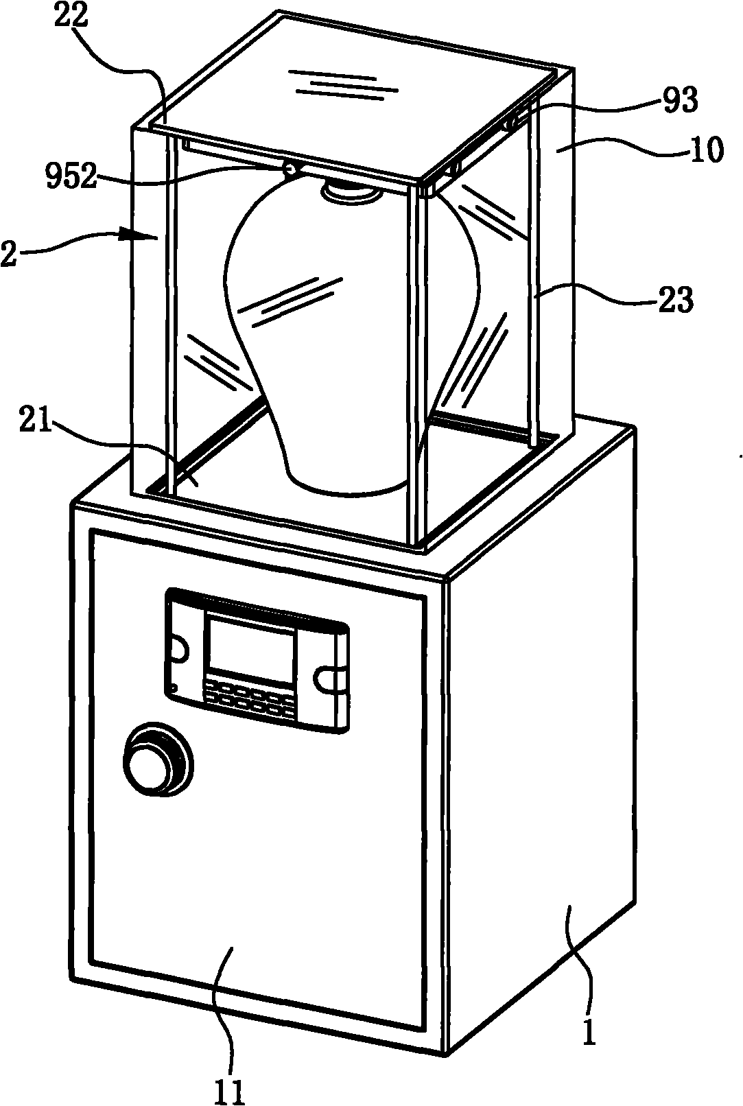 Elevating cabinet