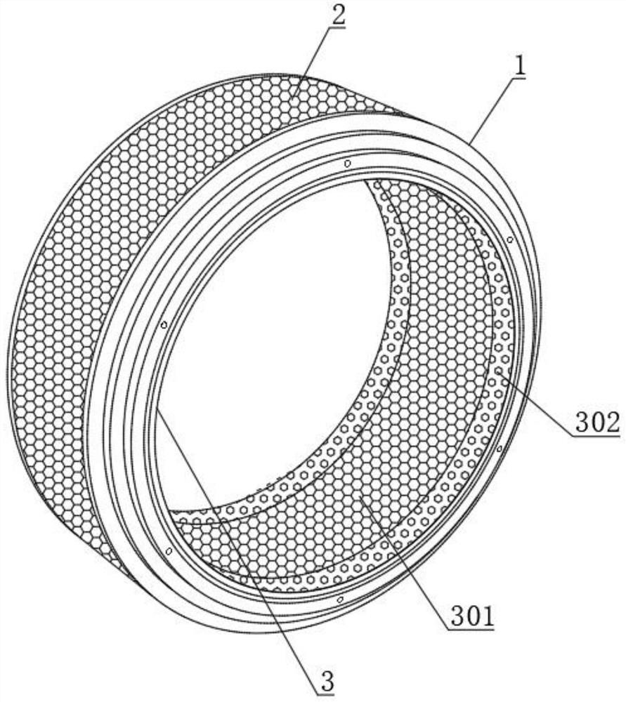 Inner sinking chamfer hole type feed granulator ring die