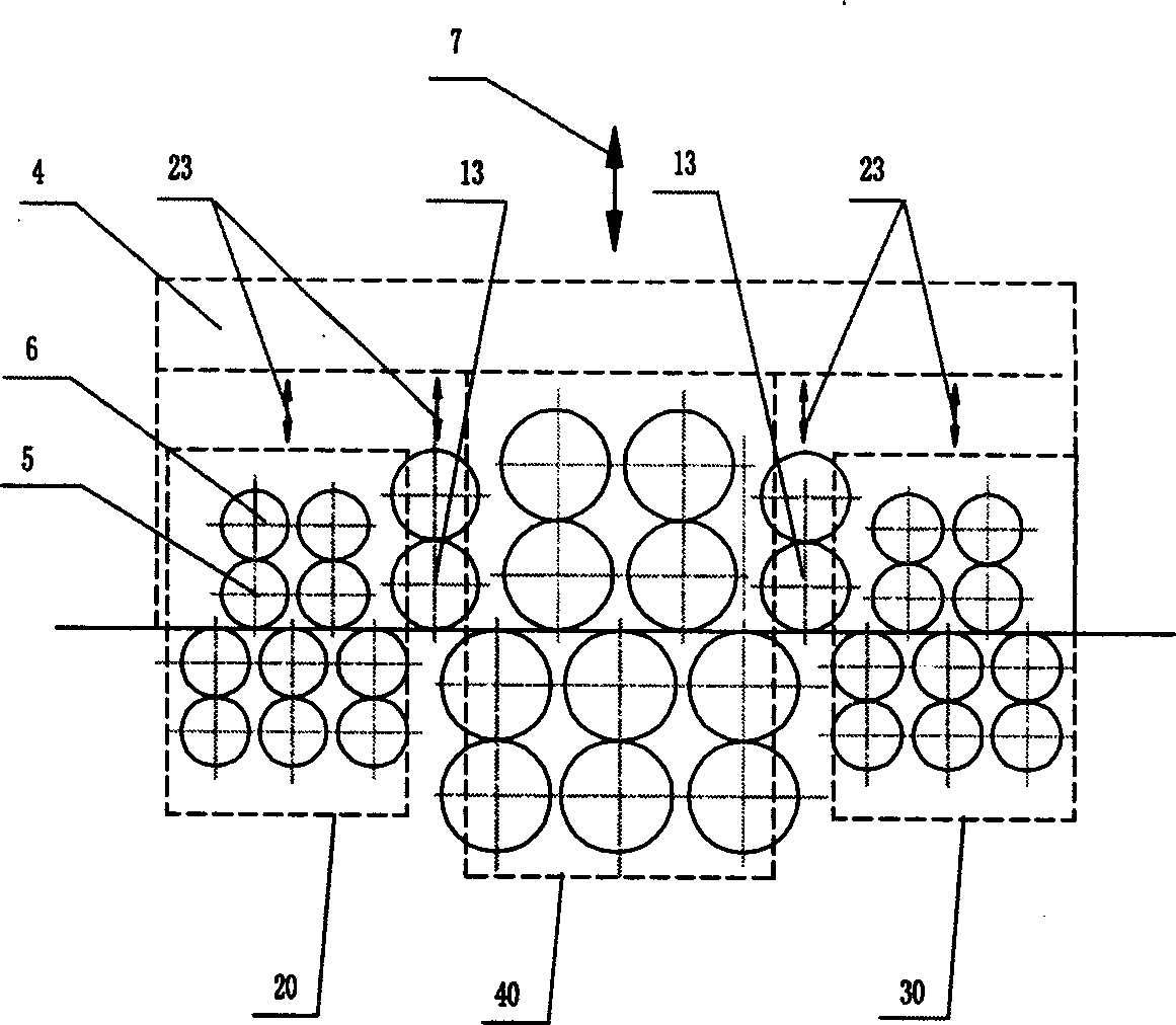 Multi-roller steel plate-flattening machine