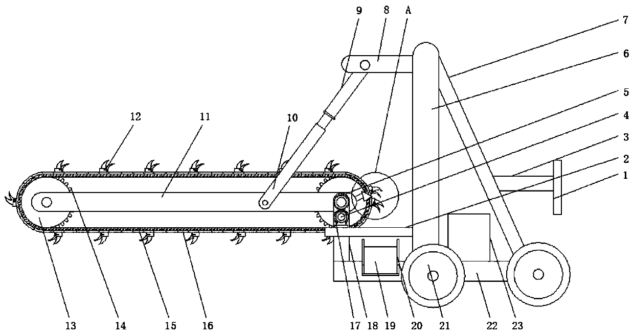 Reverse circulation trencher