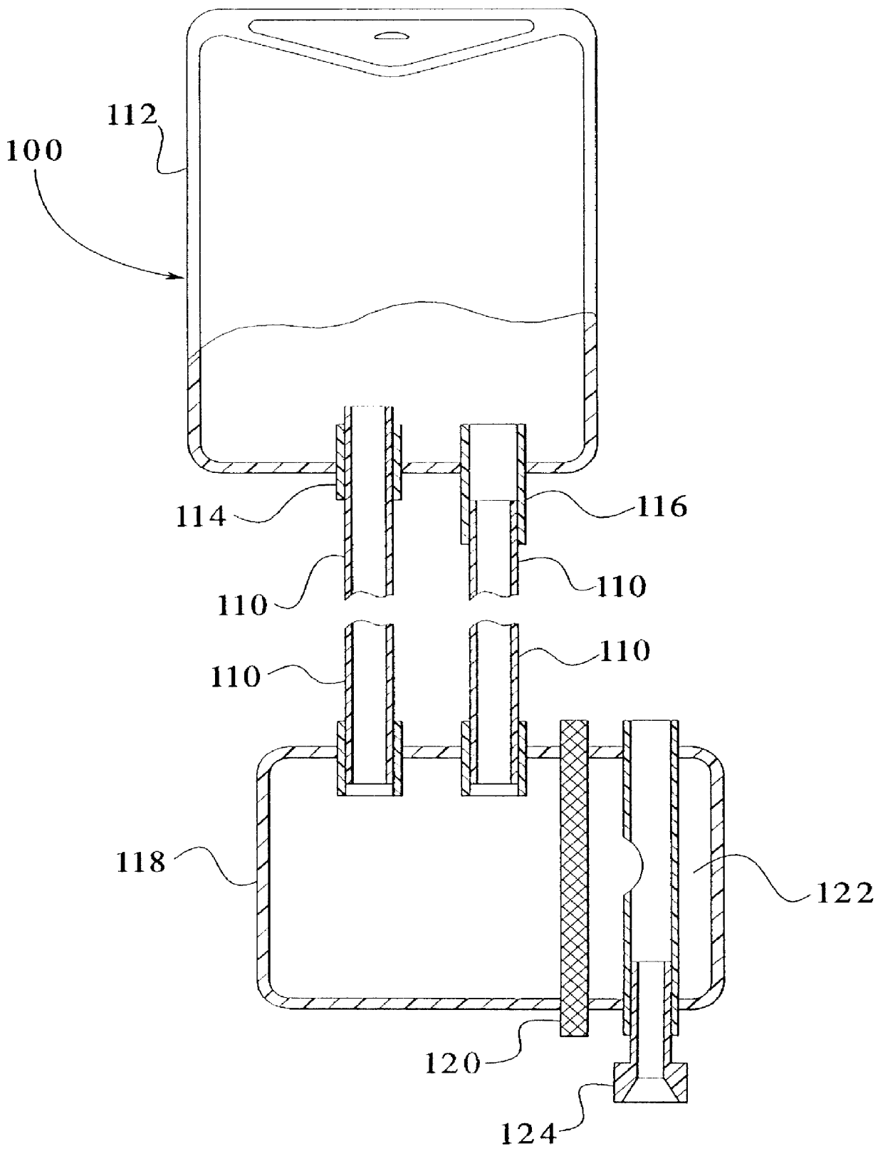 Self-priming solution lines and a method and system for using same