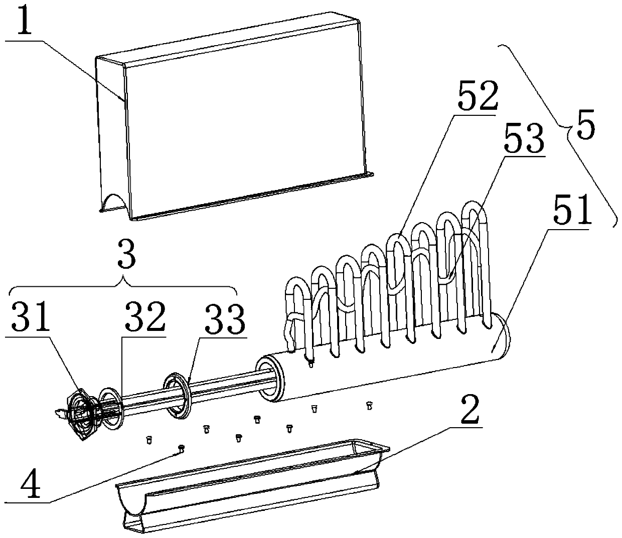 Oil heater assembly of separated oil circuit and electric heater