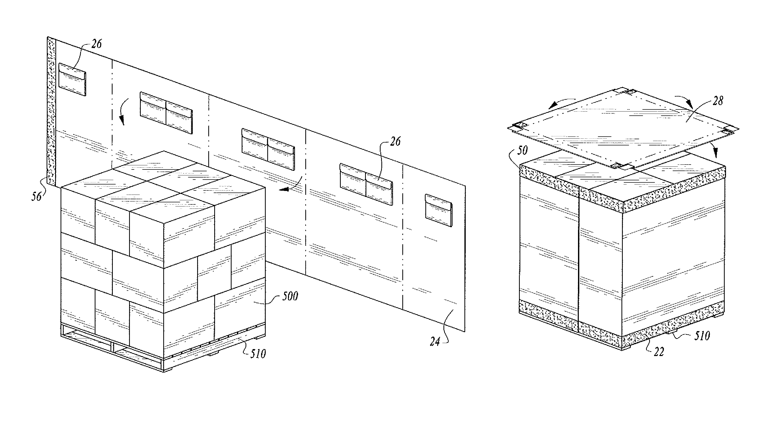 Thermally insulated, collapsible cover assembly and method of using to transport perishable produce