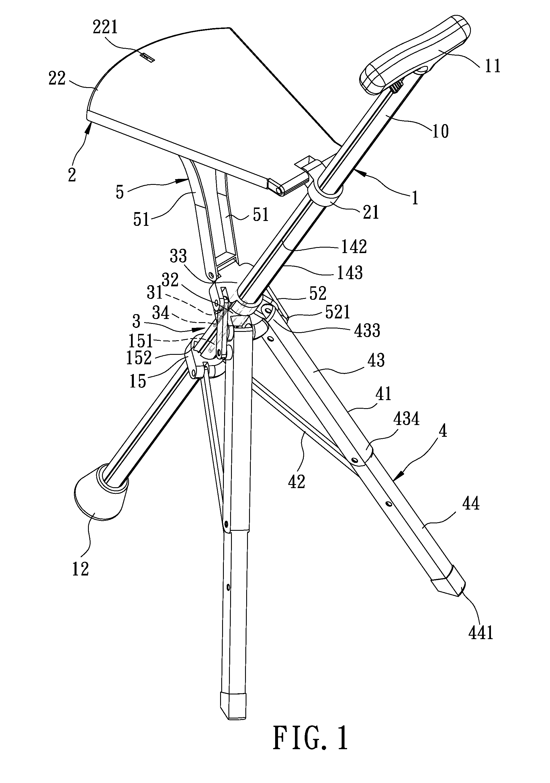 Walking stick chair