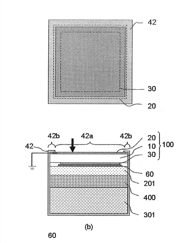 Transparent piezoelectric sheet with frame containing transparent piezoelectric sheet, touch panel containing transparent piezoelectric sheet, and electronic device