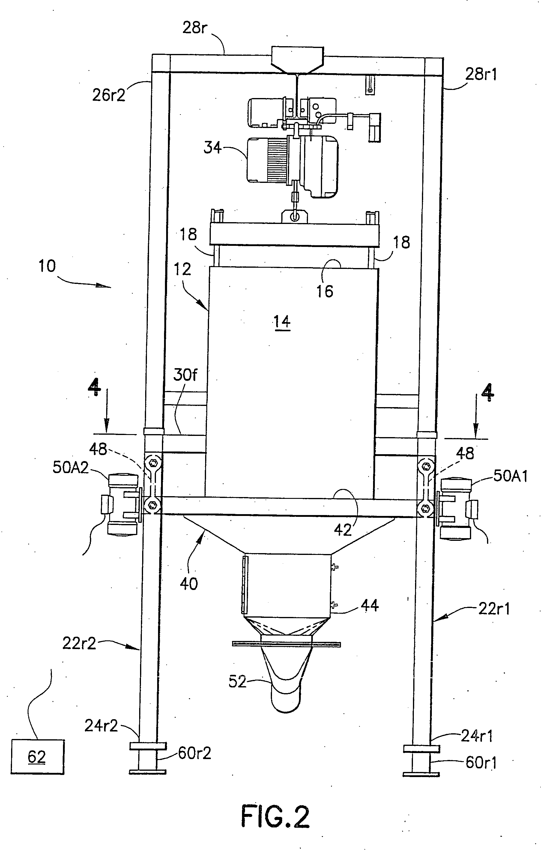 Bulk bag unloader with flow regulation