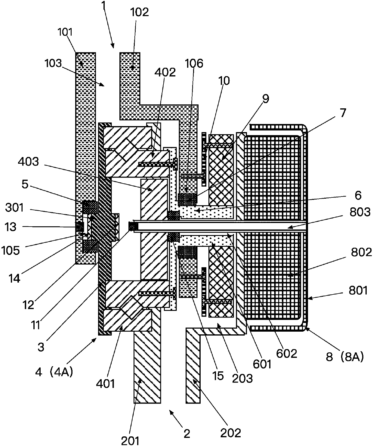 Power joint device and lower limb power-assisted equipment