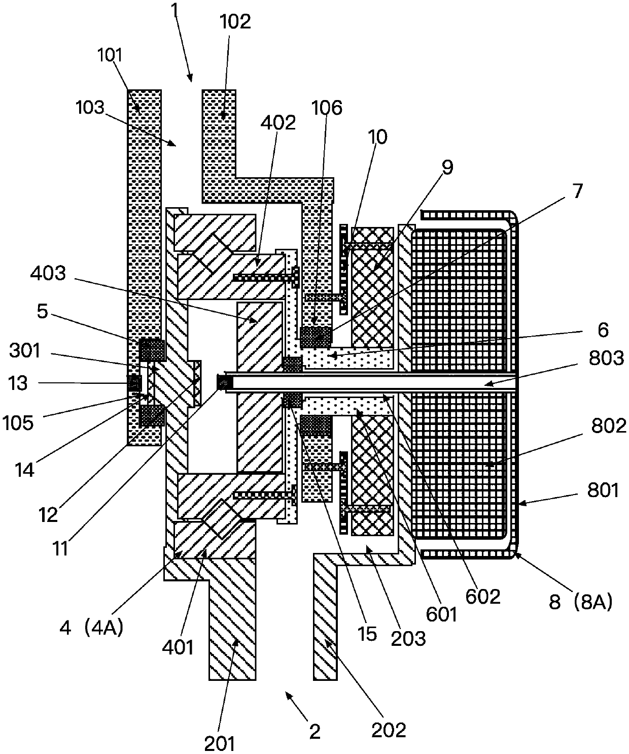 Power joint device and lower limb power-assisted equipment