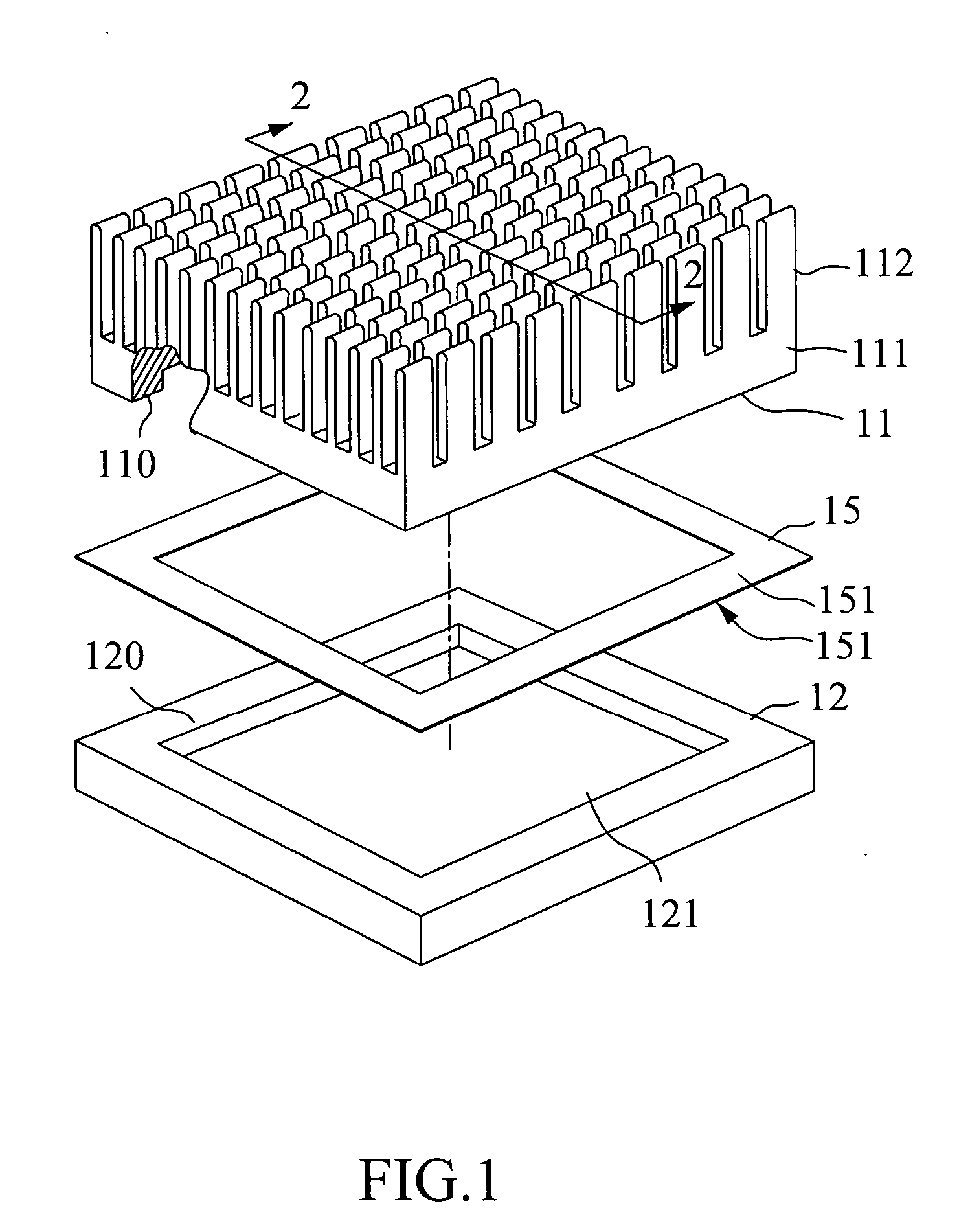 Heat sink and heat spreader bonding structure