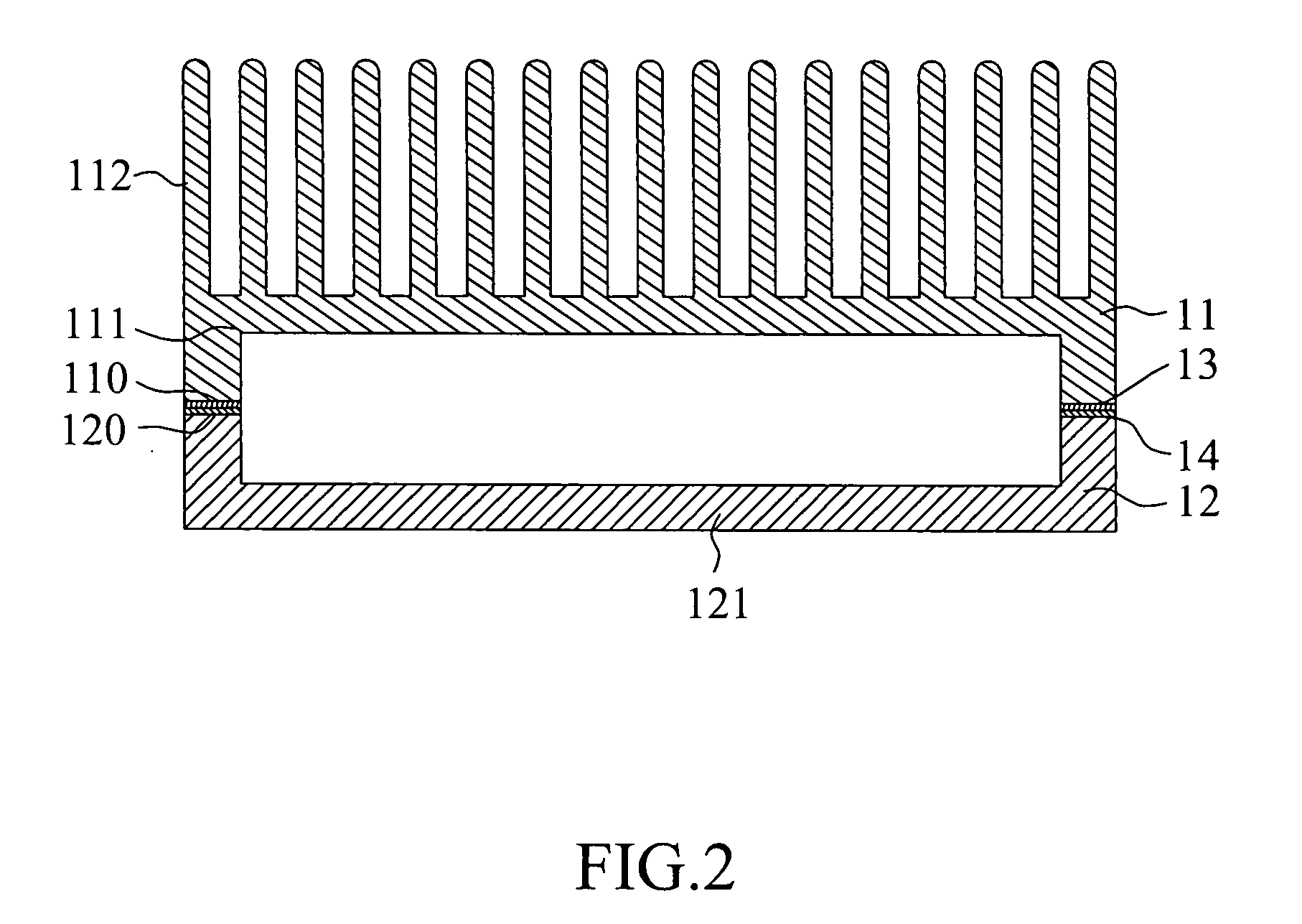 Heat sink and heat spreader bonding structure