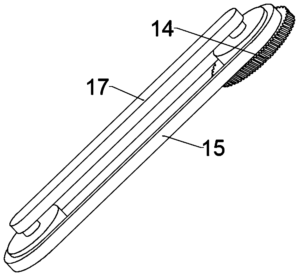 Asphalt crack pouring device for cement road paving