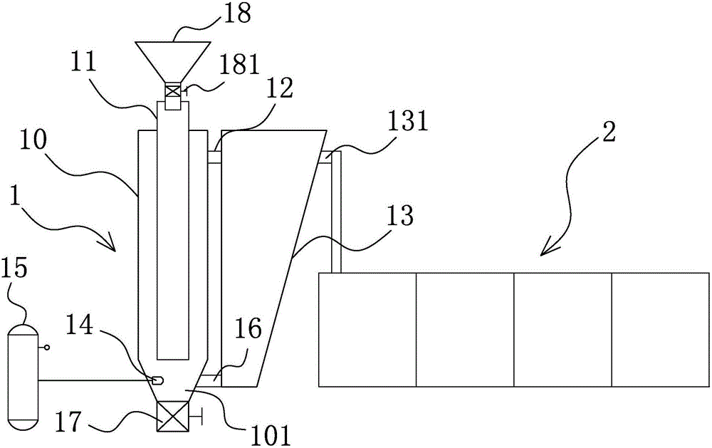 High pressure water mica crushing device