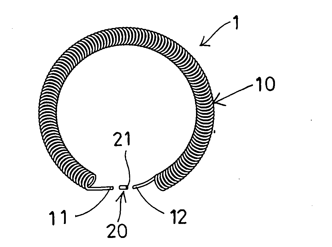 Hair barrette having helical structure