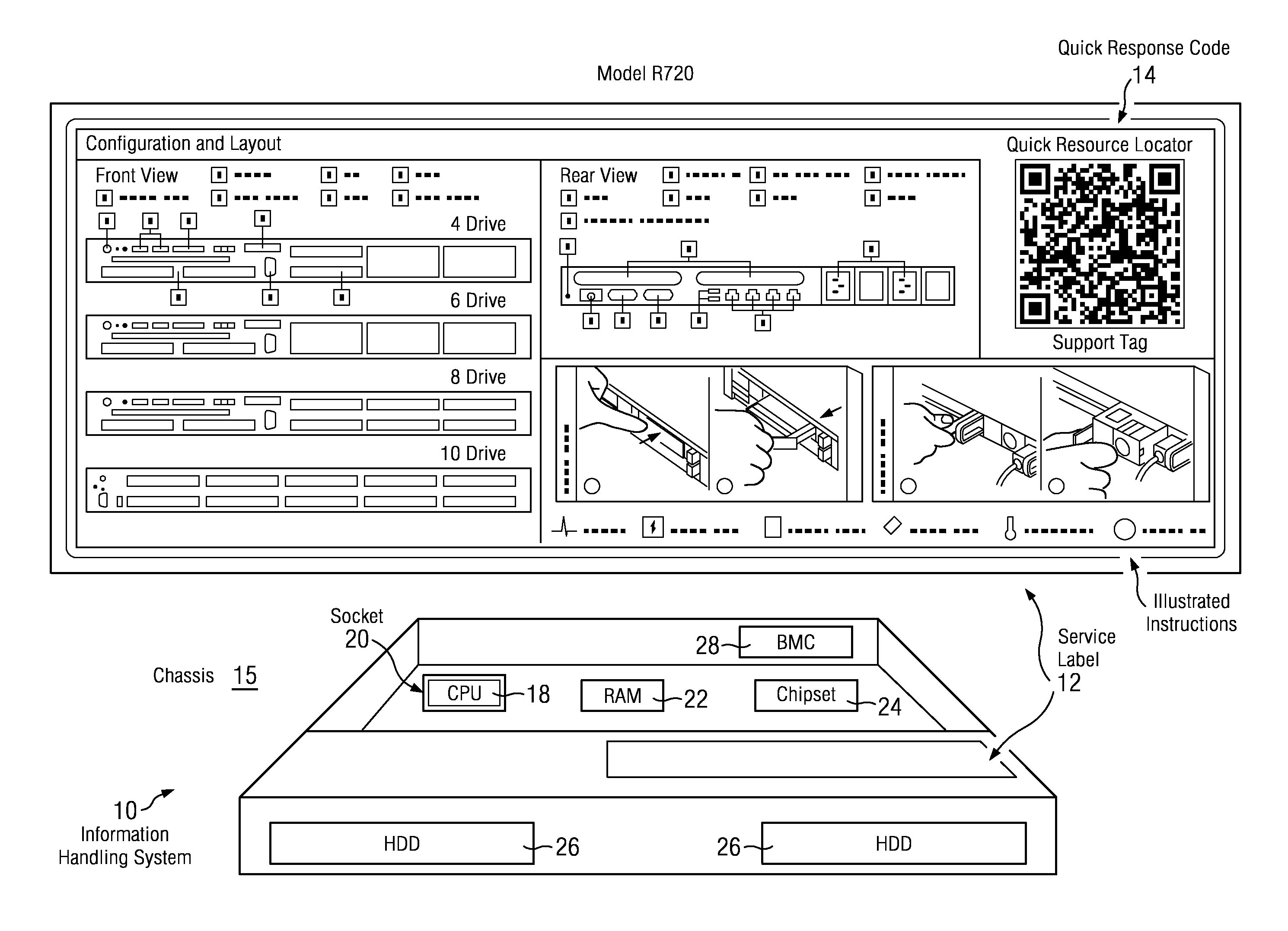 Multidimensional Barcodes For Information Handling System Service Information