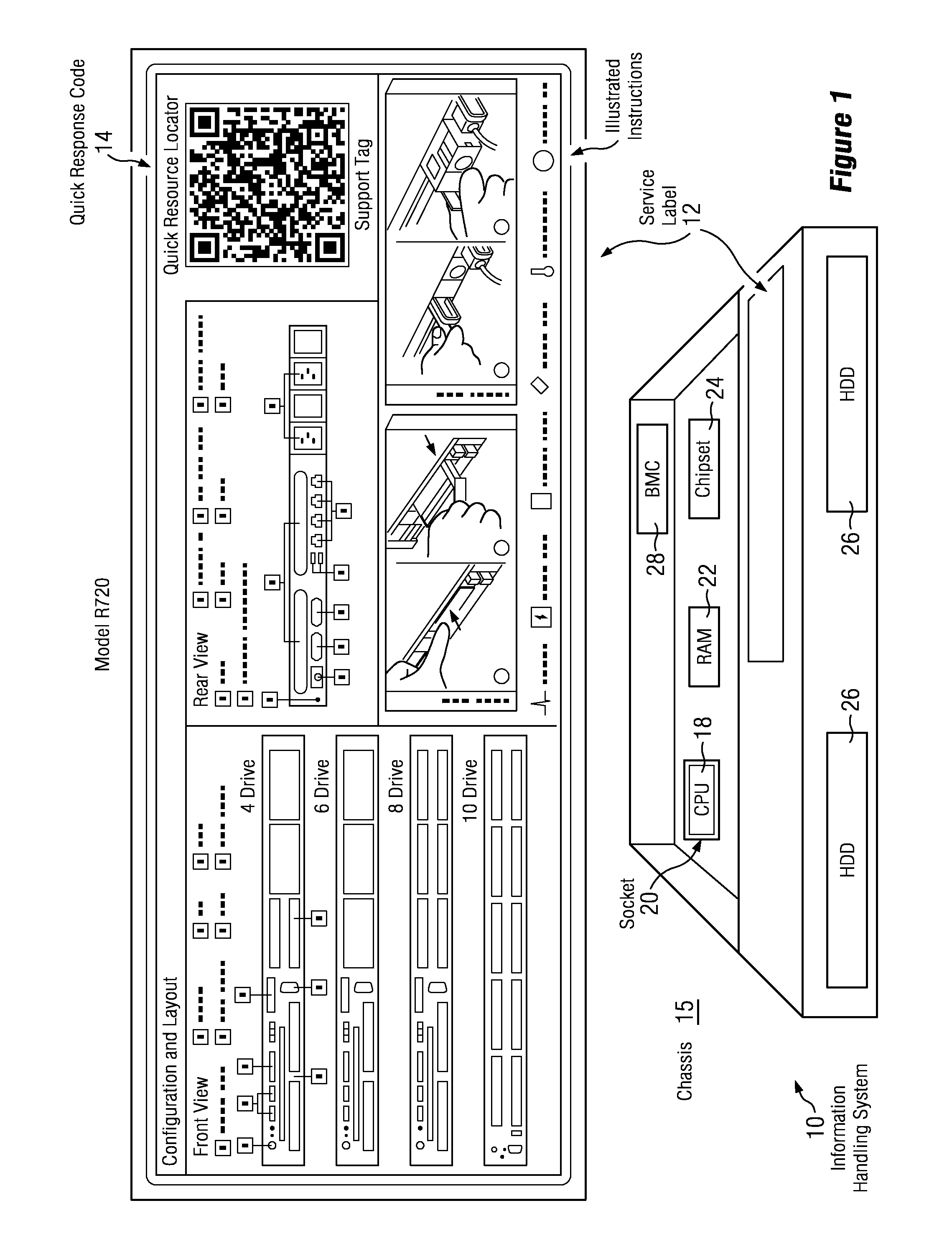 Multidimensional Barcodes For Information Handling System Service Information