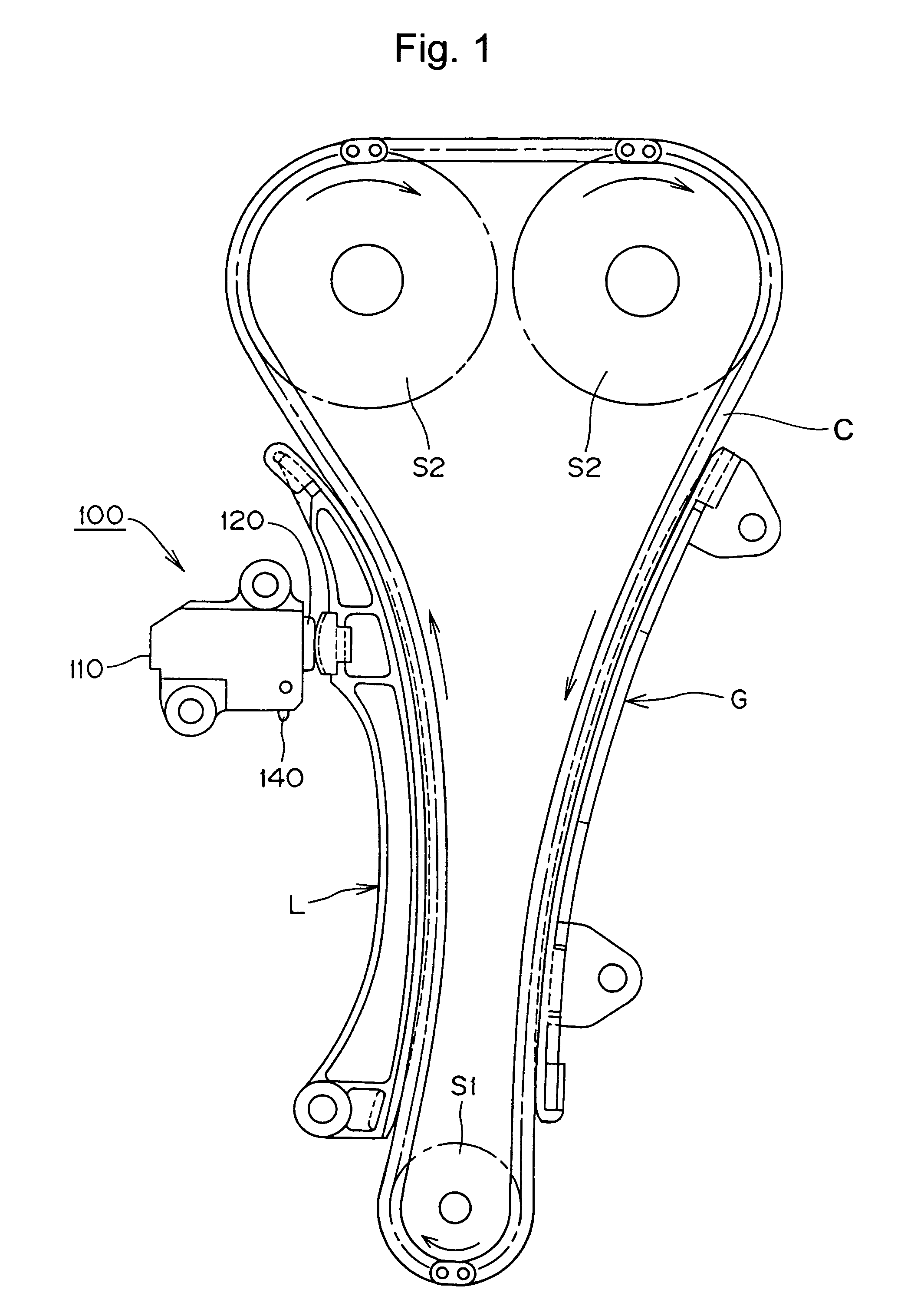 Ratchet type tensioner