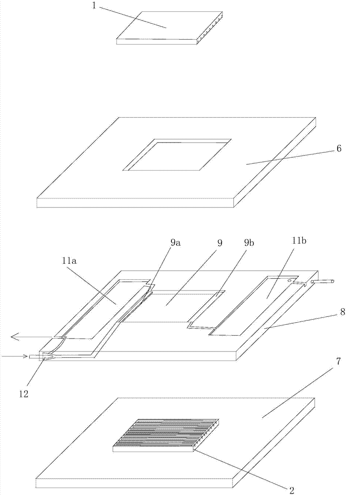 High-power laser diode array throttling micro-evaporation refrigeration heat sink