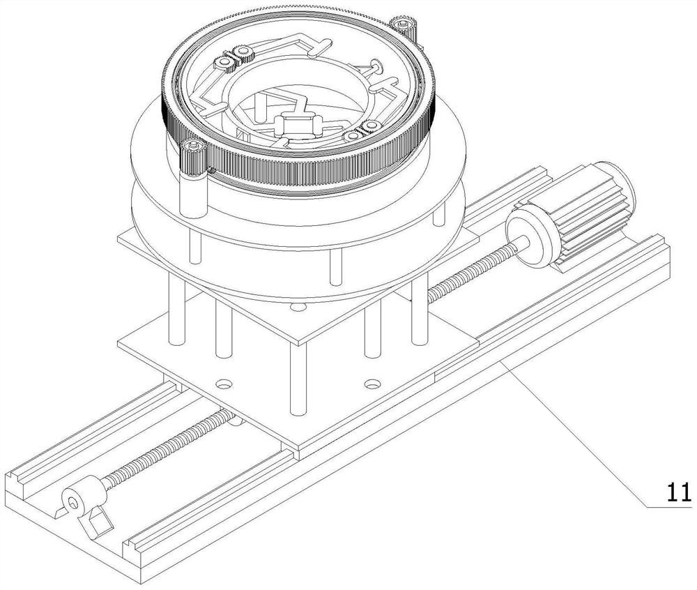 Middle turnover table of stamping automation manipulator