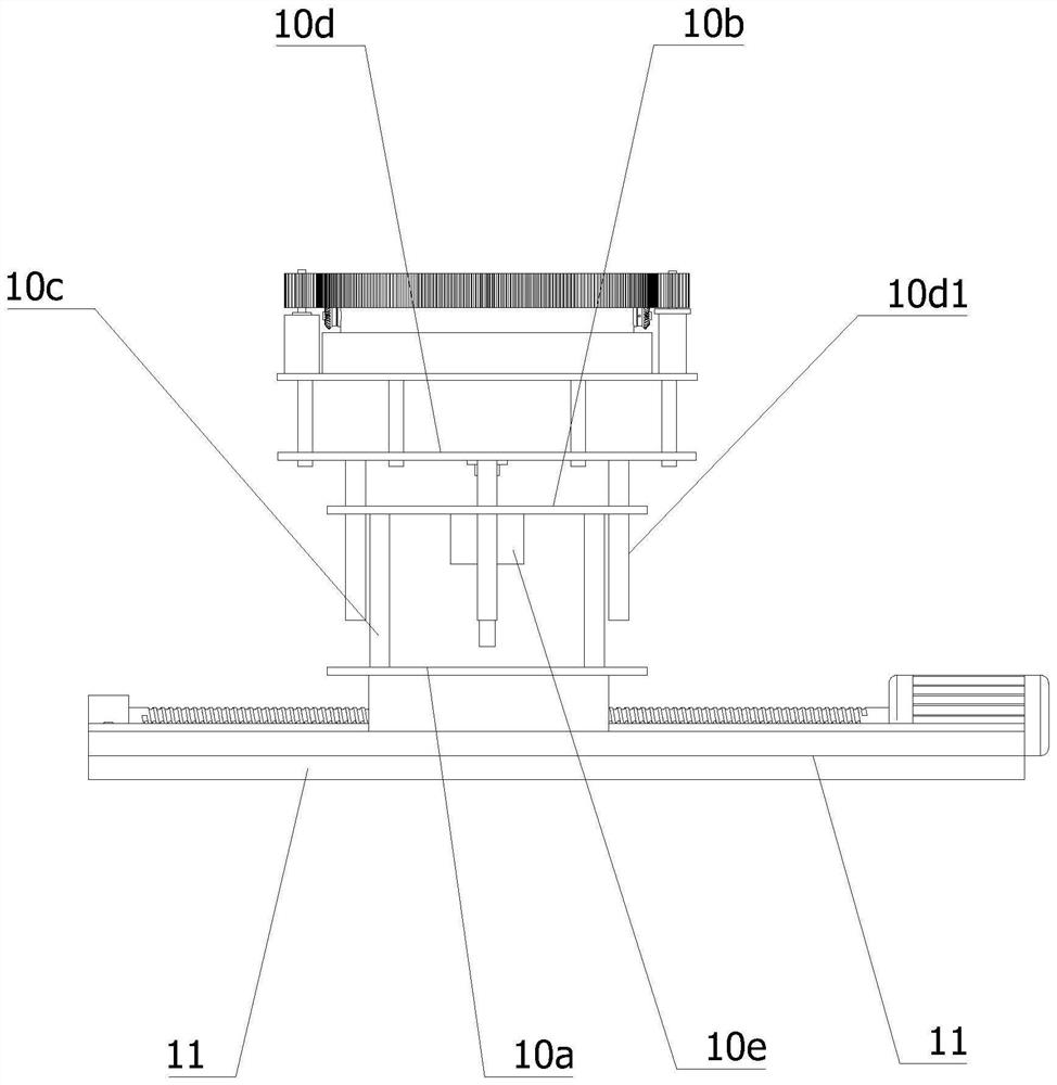 Middle turnover table of stamping automation manipulator