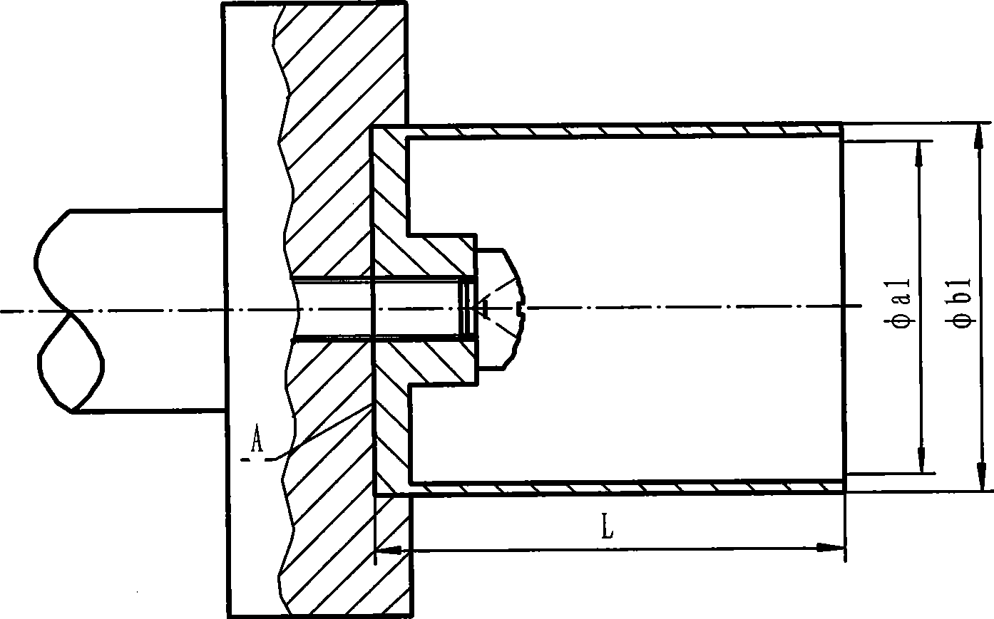 Manufacturing process for thin-wall metal hollow rotor cup