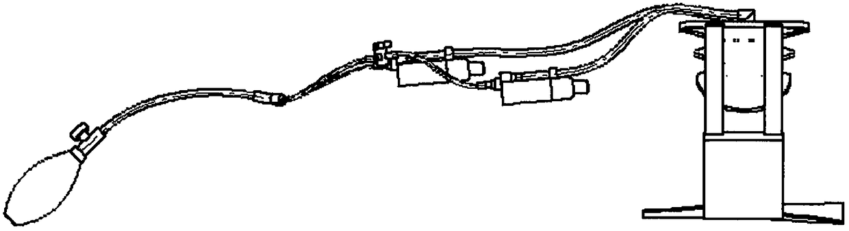 Clamp-belt dual-airbag compression hemostasis device