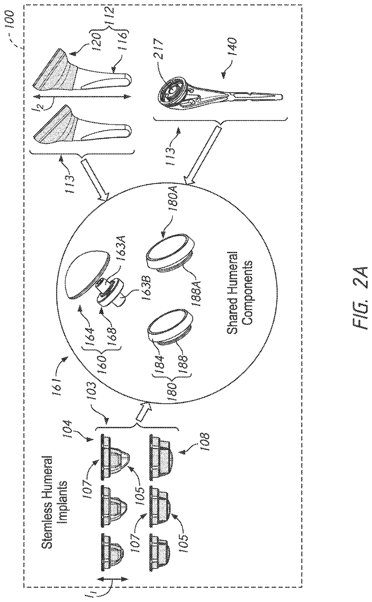 Shoulder prosthesis components and assemblies