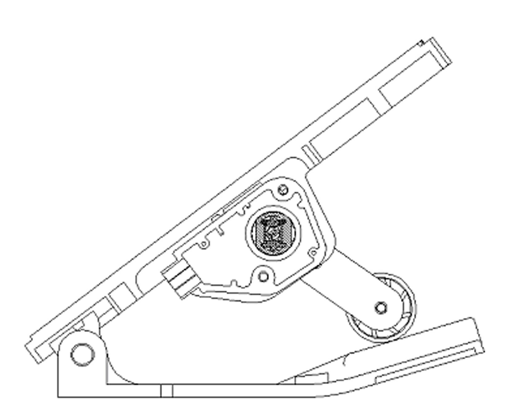 Electronic accelerator pedal with high-linearity output signal