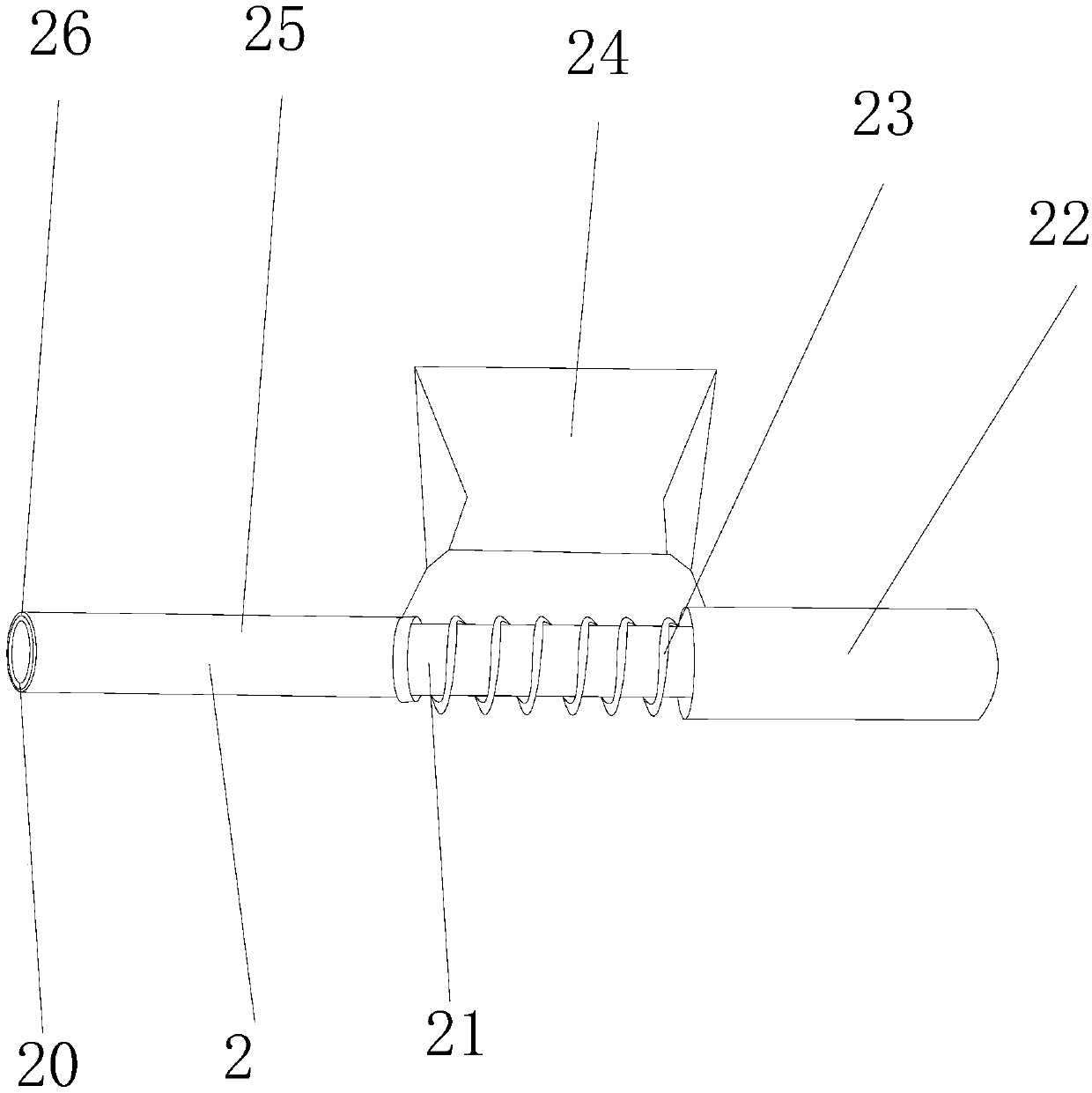 Automatic sampling device in chemical synthesis process