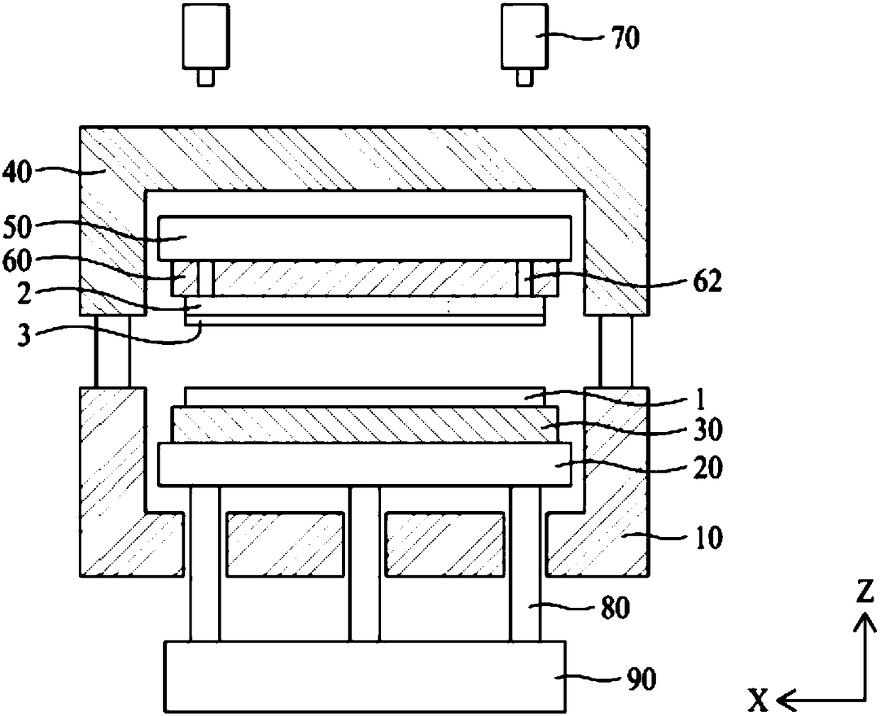 Adhesive device for display