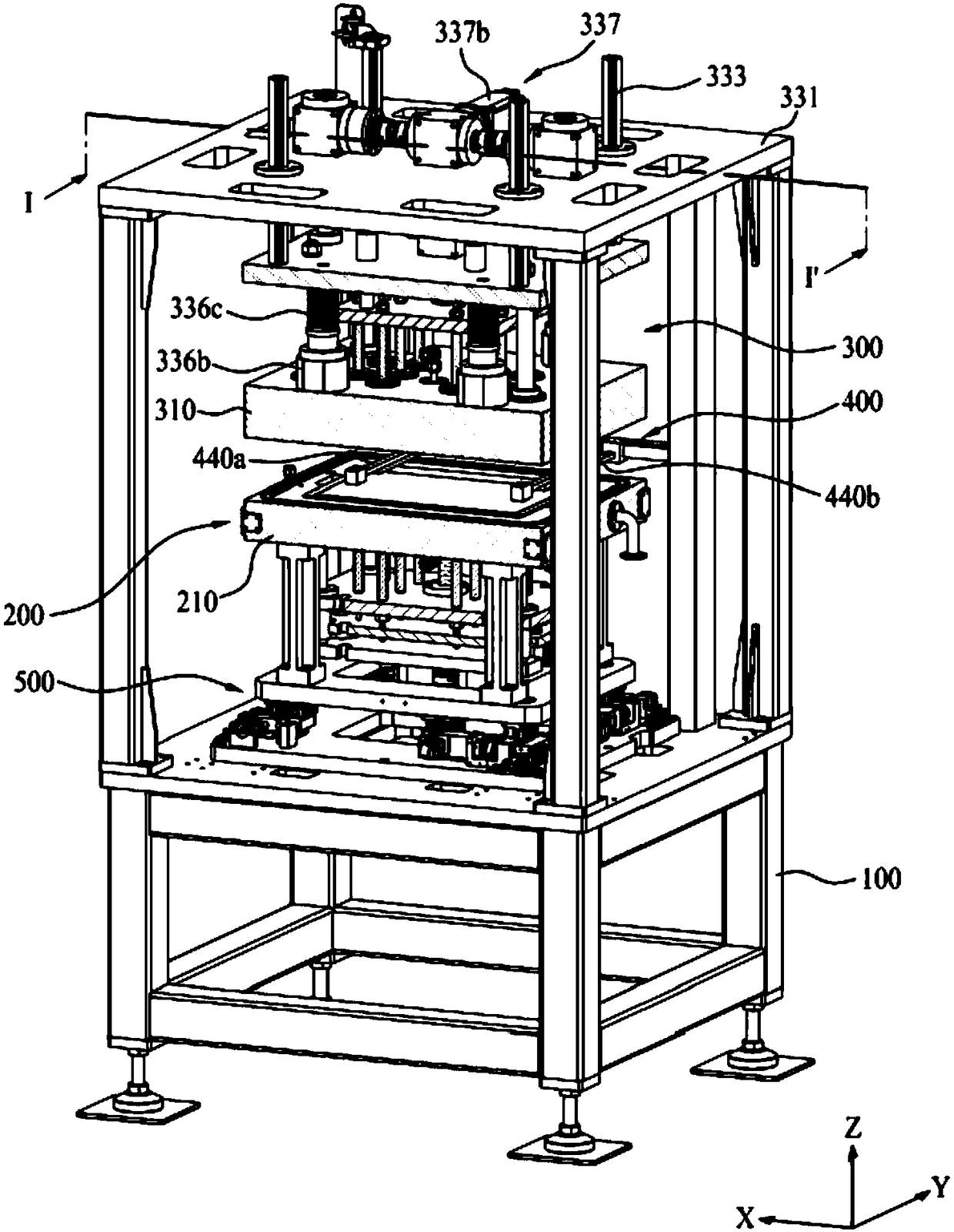 Adhesive device for display