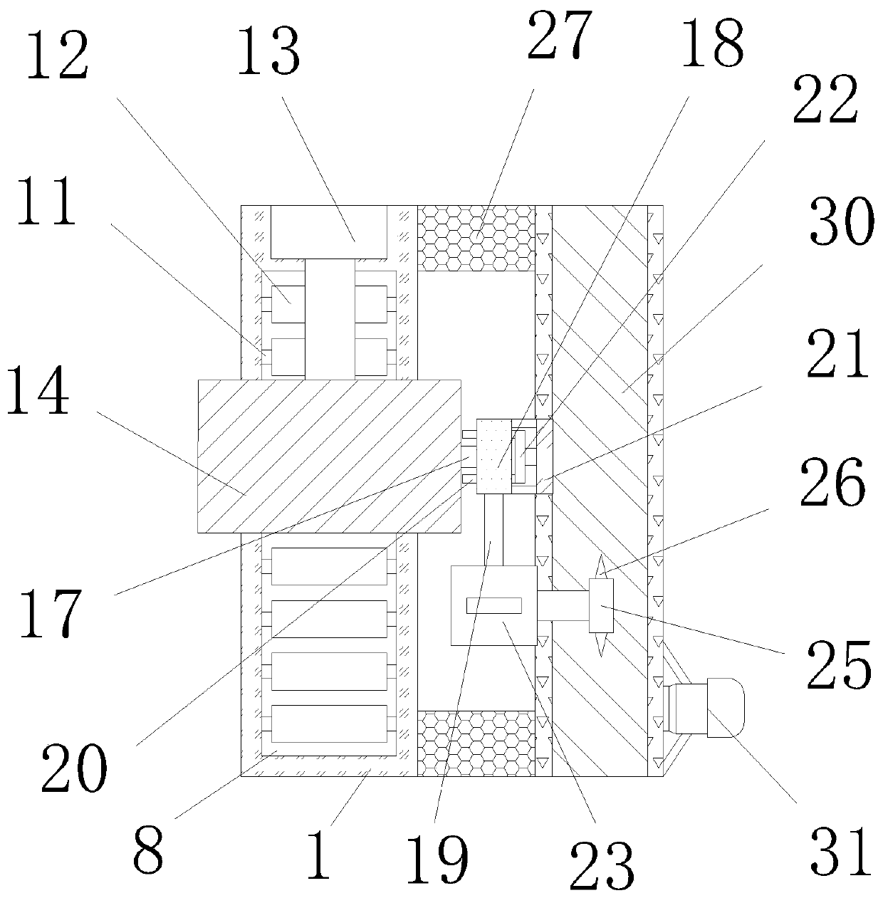 A crushing device for coal mining