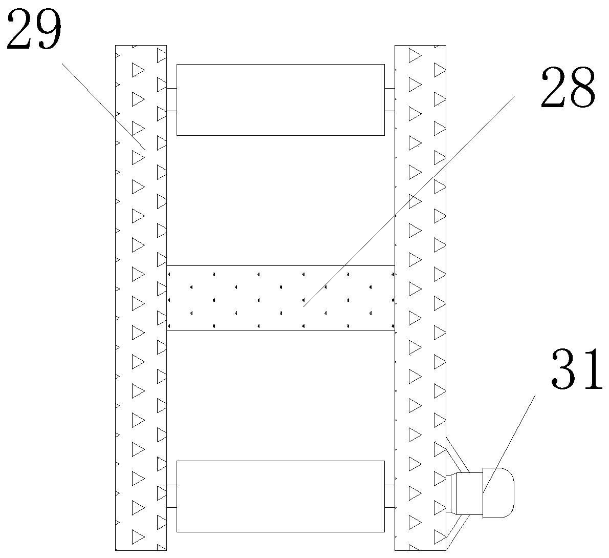 A crushing device for coal mining