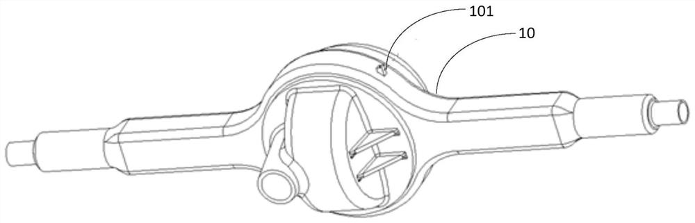 Prediction and diagnosis method and system for gear fault of drive axle main speed reducer