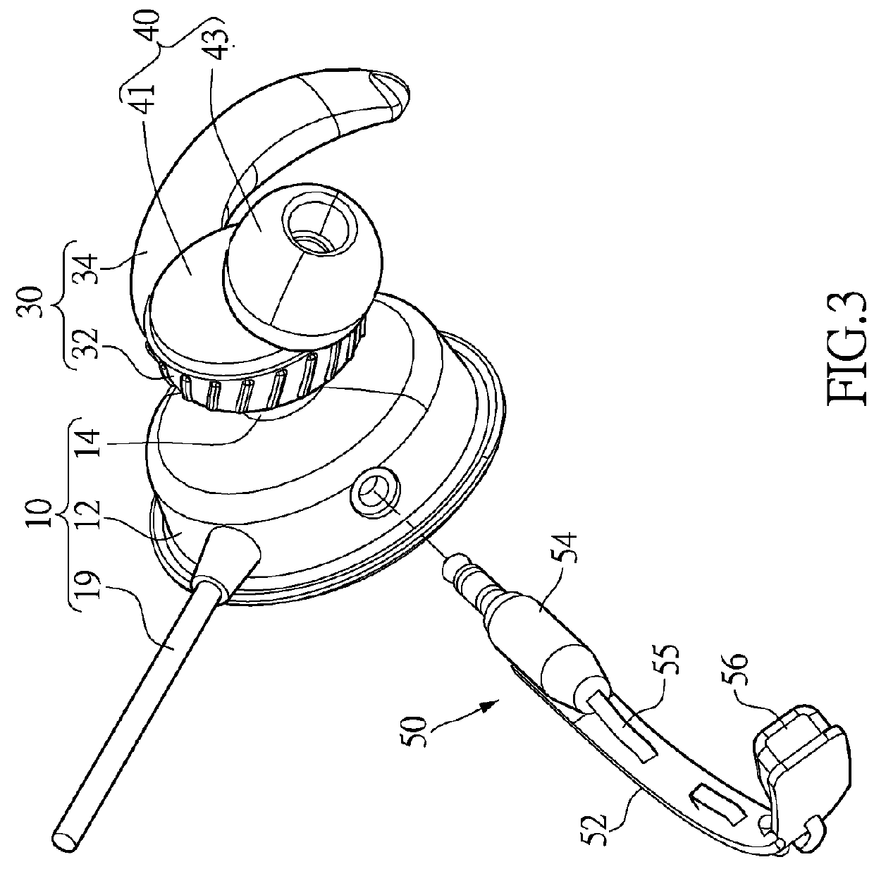 In-ear-canal headset assembly