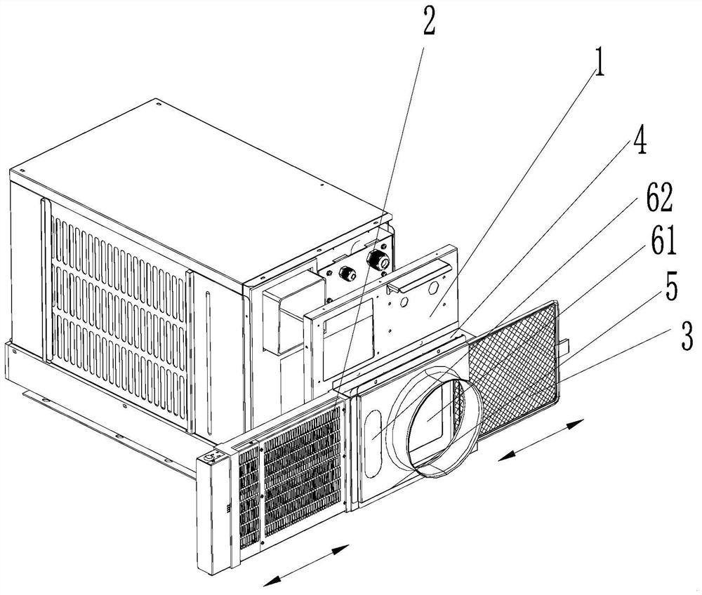 Air inlet assembly with disinfection function and elevator air conditioner