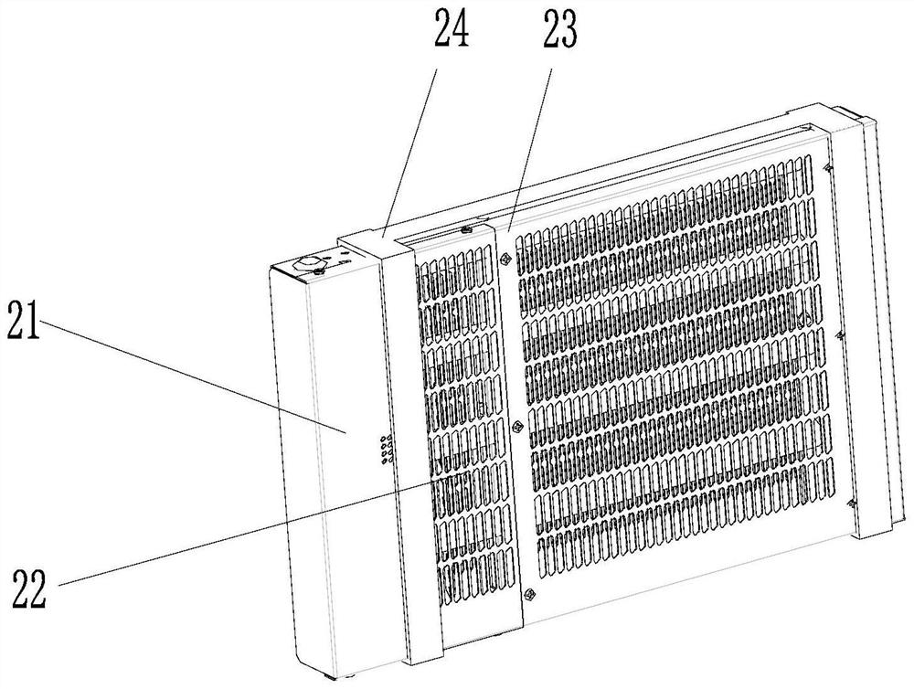 Air inlet assembly with disinfection function and elevator air conditioner