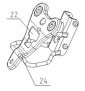 Motorcycle front panel installing plate structure