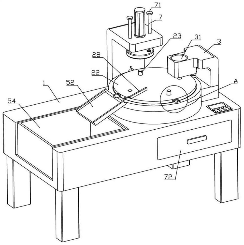 A hot pressing device for self-adhesive coating processing of stator core