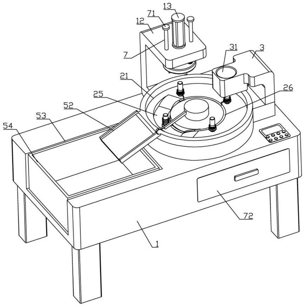 A hot pressing device for self-adhesive coating processing of stator core