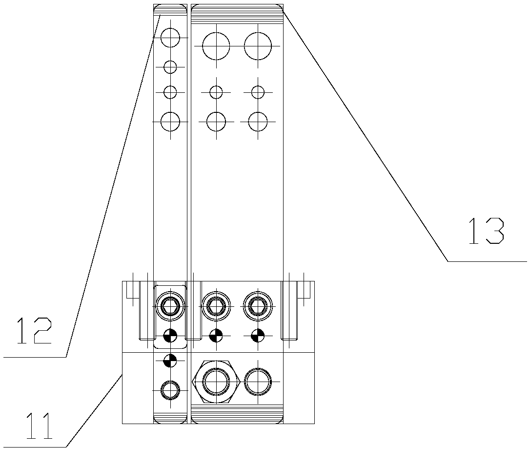 Formation clamp device for lithium ion polymer power battery